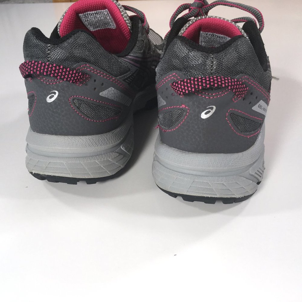 Asics Gel Venture 6 Trail Running Shoes Womens Size 7.5 D Wide Gray Pink T7G7N - Picture 5 of 11